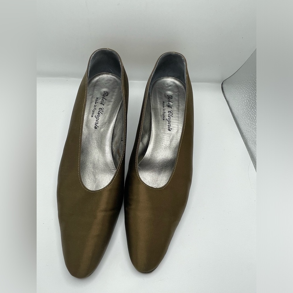 Robert Clergerie women’s pumps Bronze satin